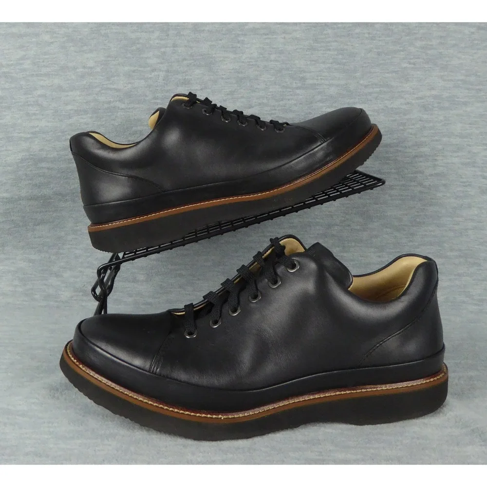 Samuel Hubbard Dress Fast Shoes Mens 10 W Black Leather Oxfords Casual Comfort